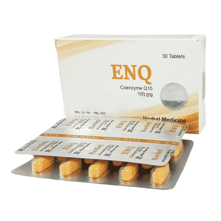 ENQ Coenzyme Q10 100mg 30 Tablets